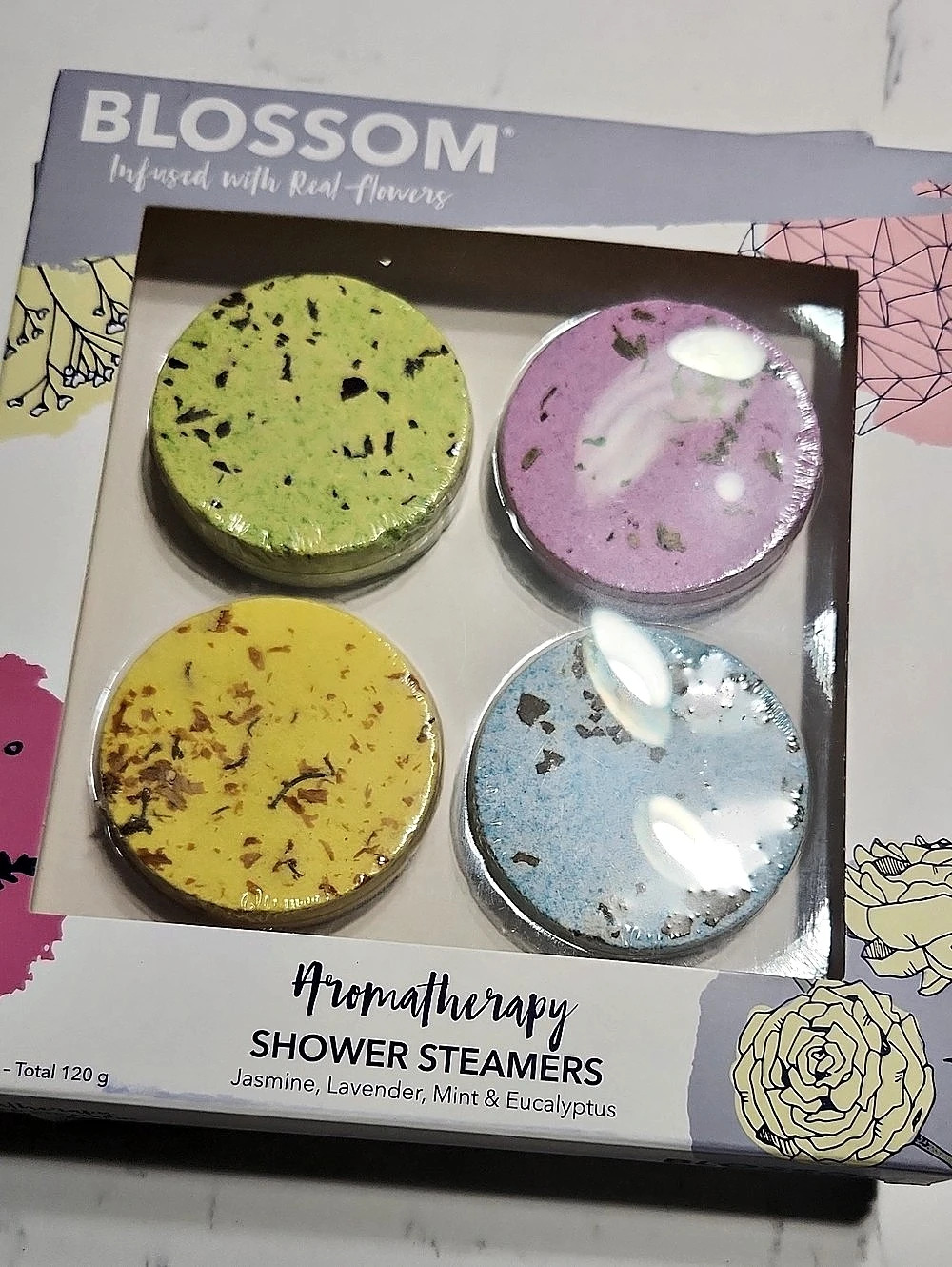 Blossom Aromatherapy Shower Steamers 4-Pack